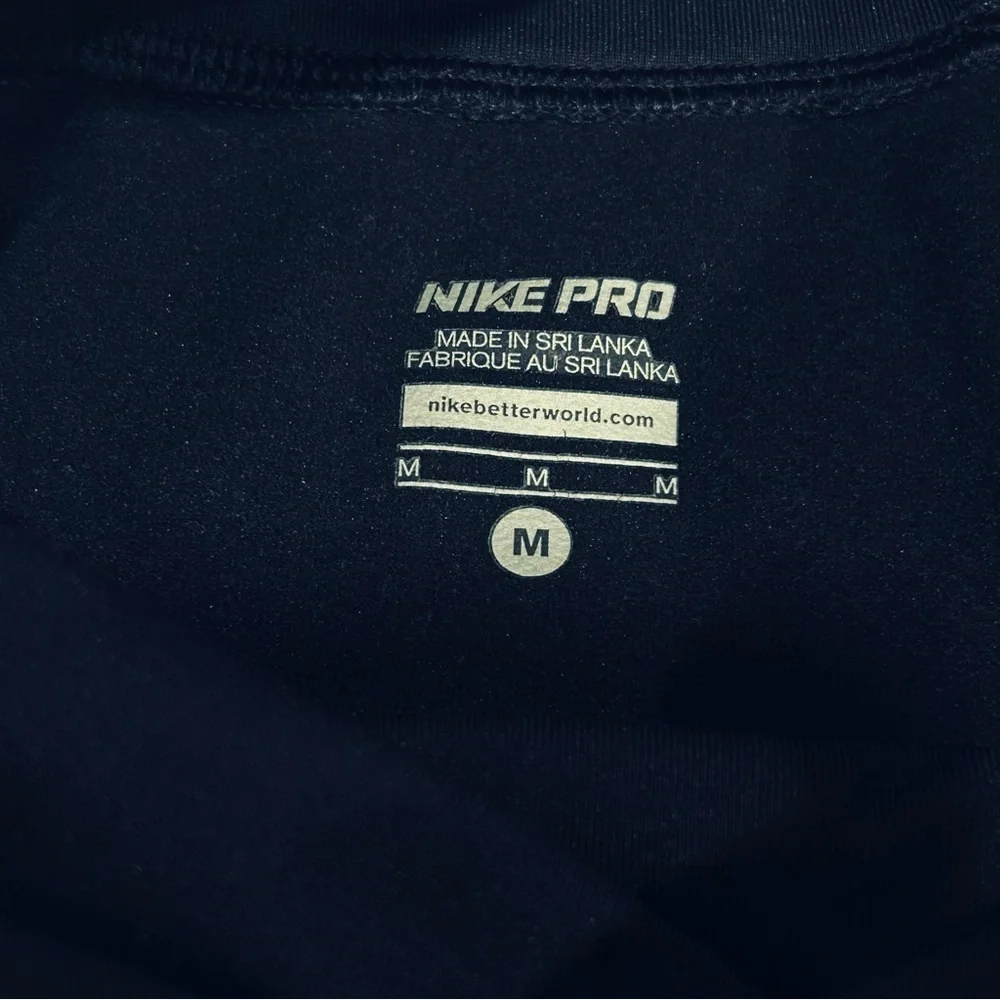 Nike Pro Drifit Athletic Run Base Layer Purple Mock Turtleneck Top Size medium